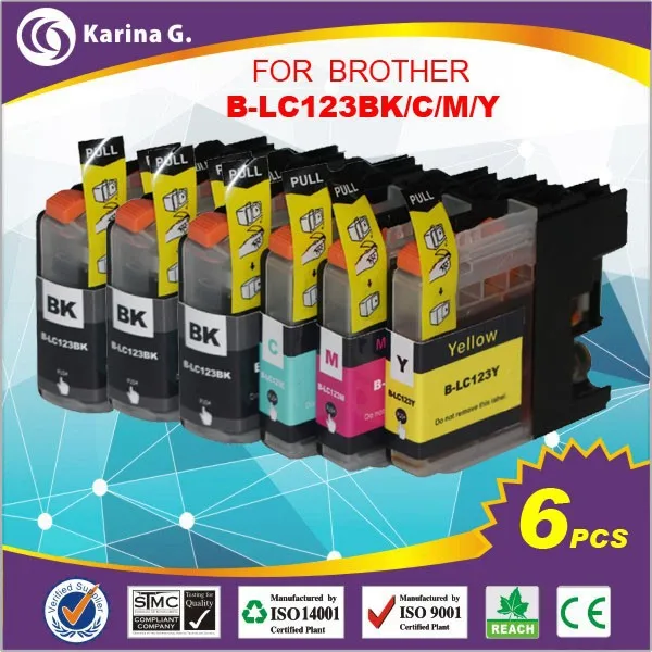 4PK новый картридж принтера для принтеров Brother DCP-J552DW dcp-j752dw из Китая совместимый картридж с чернилами Прямая продажа с фабрики