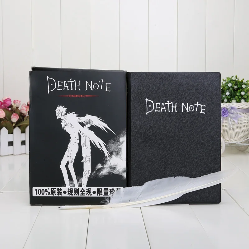 

New Anime Death Note figure Cosplay Notebook & Feather Pen Book Anime Writing Journal