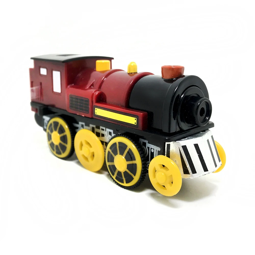 

w-6 Free shipping Kids Electric Train Toys Magnetic Slot Diecast Electronic Toy Birthday Gifts For Kids FIT wooden track Brio