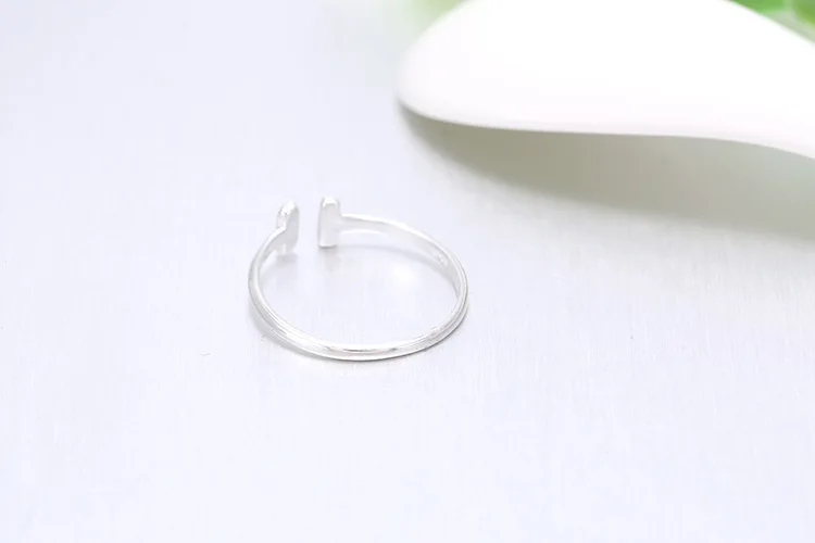 Богемные панк Настоящее 925 серебряная буква T кольца для женщин эффектные ювелирные изделия большой палец обручальное кольцо вечерние подарок