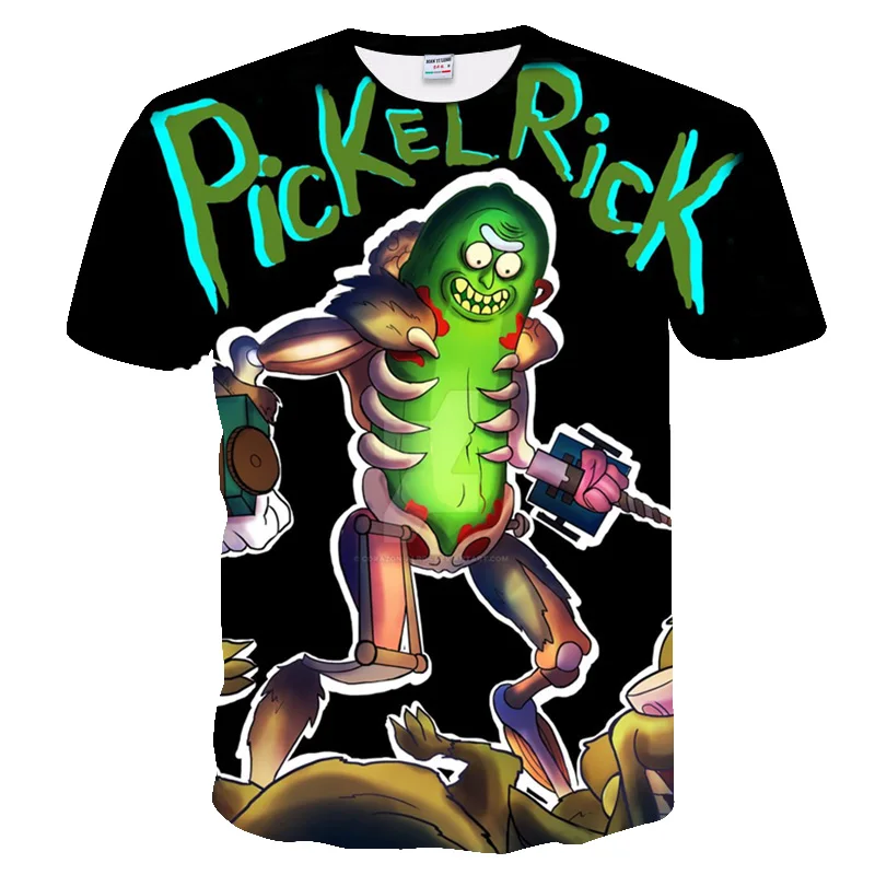 

2019 new 3d Rick and Morty Printed T shirt Funny T shirt Casual Summer Tshirt men T-shirt tshirt men tees Tops Plus Size 4XL