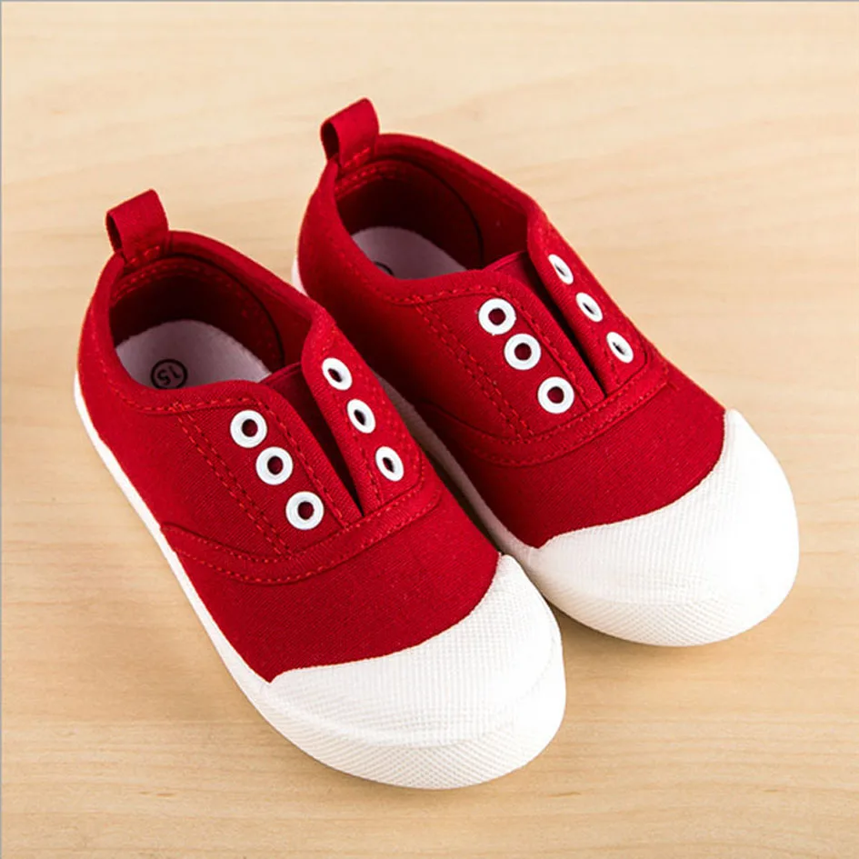 2017 Toddlers Girls Canvas Shoes For Casual Slip on Canvas Baby First