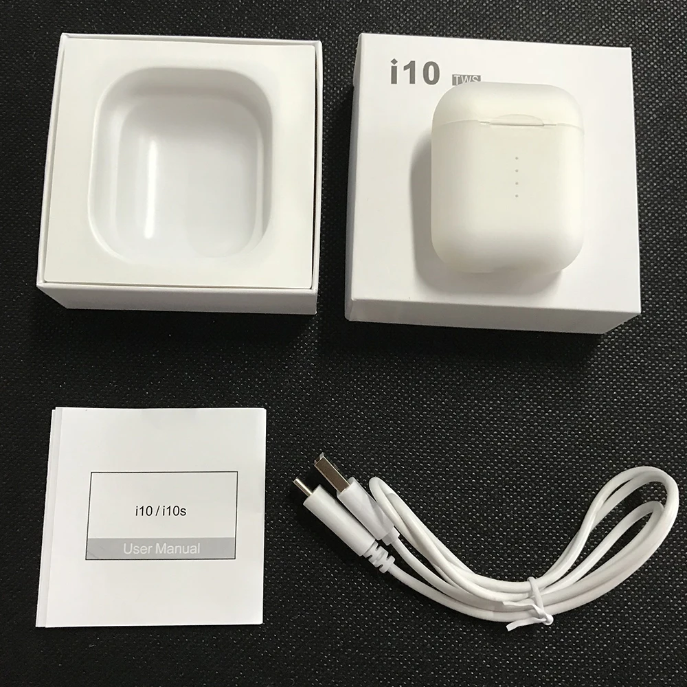 I10 tws Bluetooth наушники i10s супер бас стерео Поддержка беспроводной зарядки для iPhone X 8