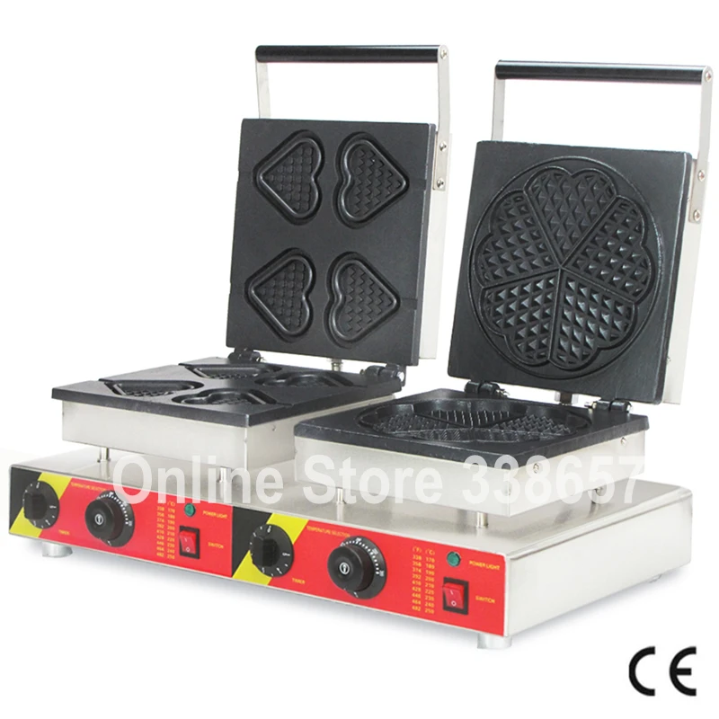 Commercial waffle machine maker heart shape for sale 220V/110Vmachine
