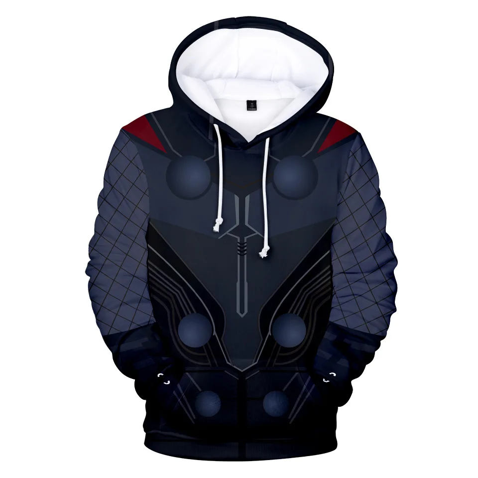 

Marvel Captain 3D Printed Off White Costume Hoodies Men Spiderman Hooded Cosplay Sweatshirts Deadpool Streetwear Casual Tops