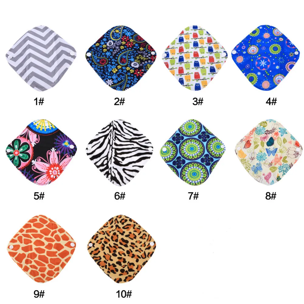 11-Patterns-Heavy-Reusable-Washable-Panty-Liner-Bamboo-Cloth-Mama-Menstrual-Sanitary-Pad-Hot
