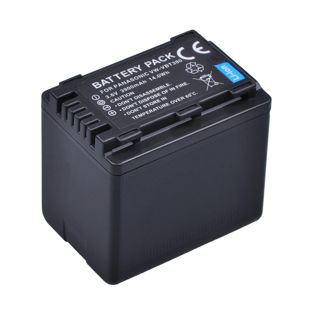 Batmax 2pcs VW-VBT380 VBT380 батарея+ зарядное устройство для Panasonic HC-V110, HC-V130, HC-V160, HC-V180, HC-V201, HC-V250, HC-V260
