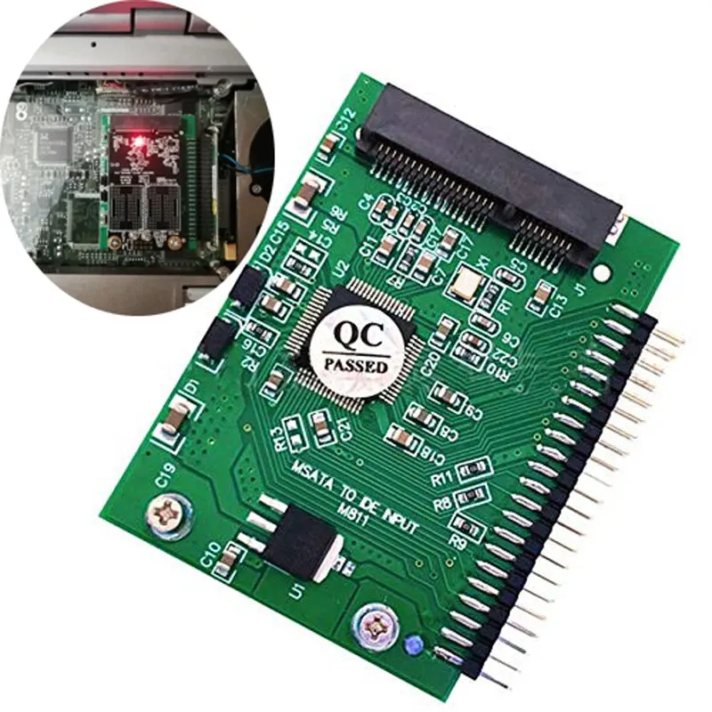 Адаптер Ingelon msata sata мини pcle SSD в ide 2 5 &quot5 44Pin карта для HDD конвертер ATA CD DVD адаптер