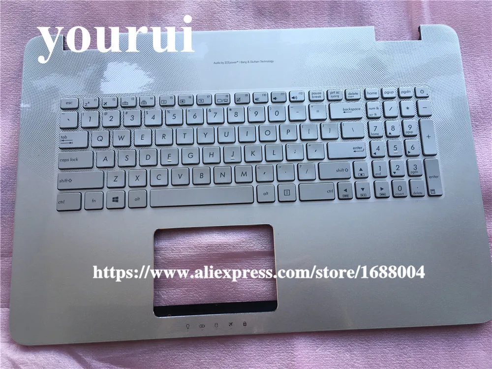 

For Asus N751 N751JX N751JK N751J G771 GL771 palmrest top C CASE SHELL Backlit with US RU keyboard