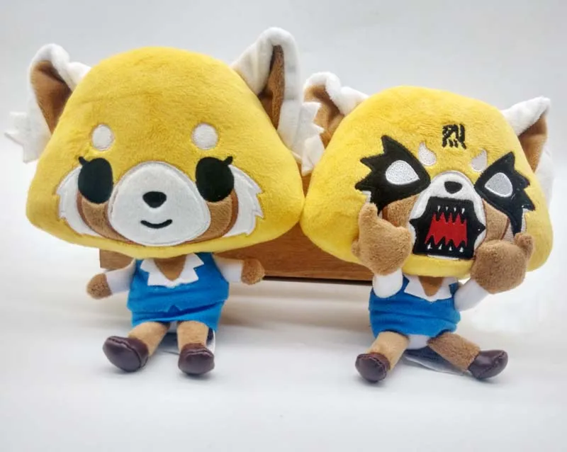 Япония Aggretsuko агрессивный Retsuko Sanrio плюшевая игрушка мягкая кукла 2 шт