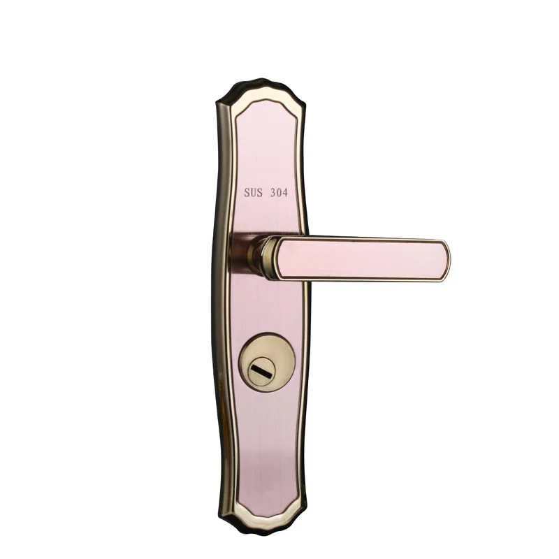 

2018 Direct Selling Time-limited Interior Bedroom Fine Stainless Steel Door Room Solid Wood Lock Anti-theft Mechanical