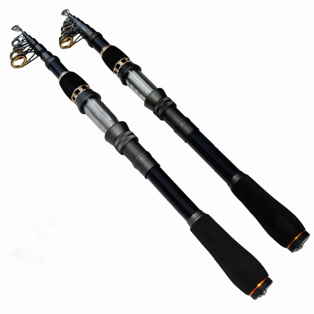 New telescopic Spinning Fishing rods 99 Carbon 1.8M 3.3M With