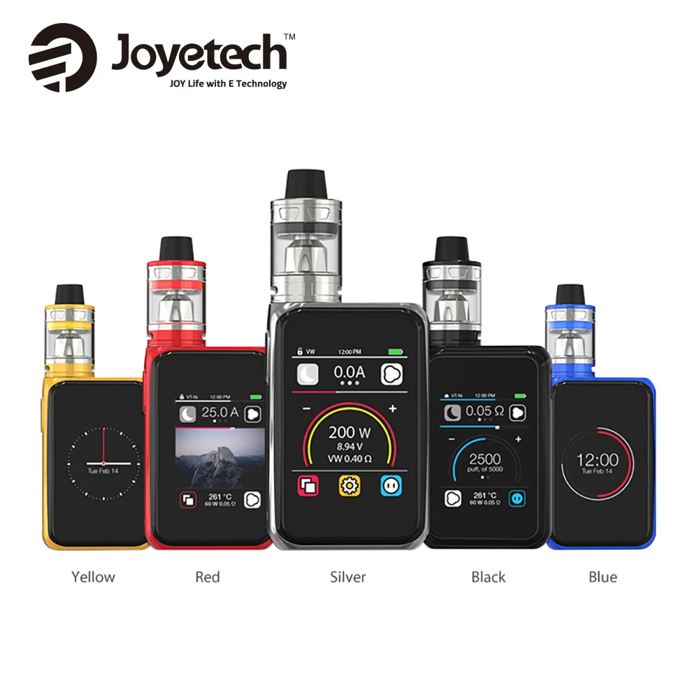 Оригинал 200 W Joyetech Cuboid Pro с сенсорным экраном ProCore Aries TC Kit 2 мл ProCore Aries Tank E Cig Kit Vs 200 W Cuboid Pro Mod