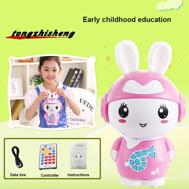 

New Rabbit Learning Machine Colorful Ear Light MP3 Music Story Player LED Light Toys Learning Machine Early Childhood Education