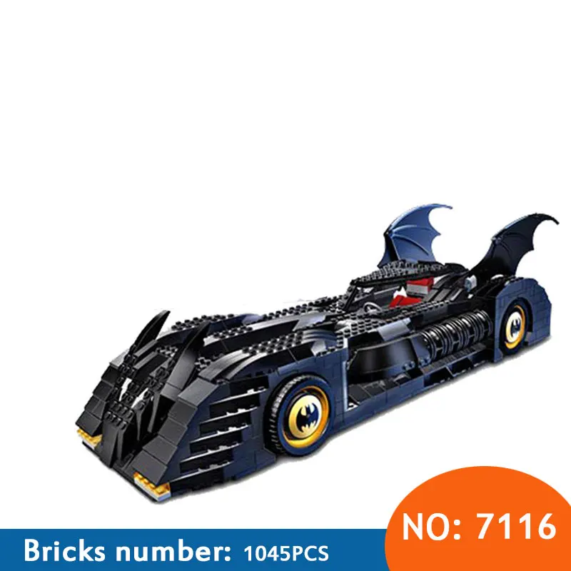 7116 Бэтмобиль tumbler совместим с 7784 супер героями Бэтмен строительные блоки