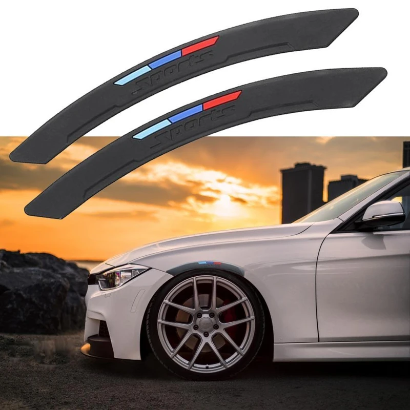 

Universal Sport Wheel Eyebrow Arch Lips Fender Guard Protector Car Strips Trim fit for BMW 2pcs/set