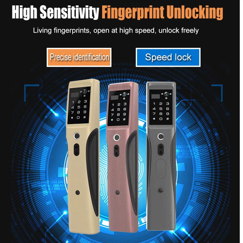 IL5 Smart Automatic Peephole Video WIFI Cloud Lock Fingerprint Password Remote Control Key APP Unlock Door Viewer Bell Camera IL5 Smart Automatic Peephole Video WIFI Cloud Lock Fingerprint Password Remote Control Key APP Unlock Door Viewer Bell Camera