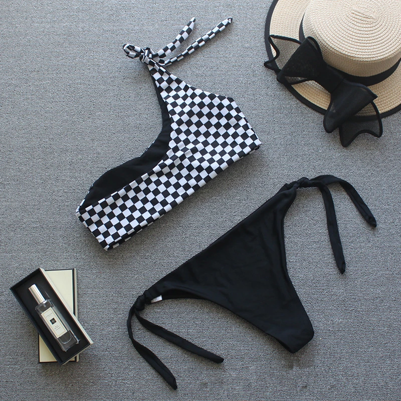 Conjunto de biquíni sensual feminino, roupa de