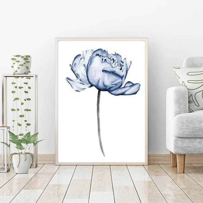 Peony Watercolor flowers print