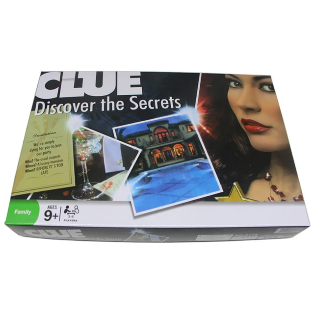 CLUE Discover the Secrets Cluedo Suspect Board Game English Edition 1