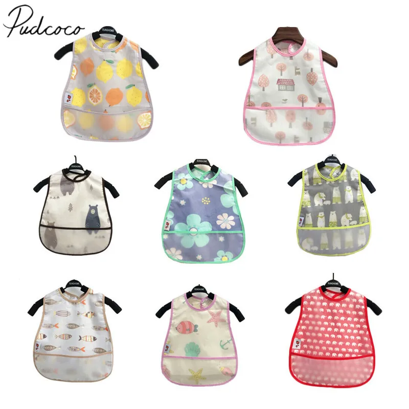 

2019 Baby Accessories Clothing Cute Baby Boy Girl Newborn Bibs Waterproof Saliva Towel Burp Cloth Feeding Bandana Detachable