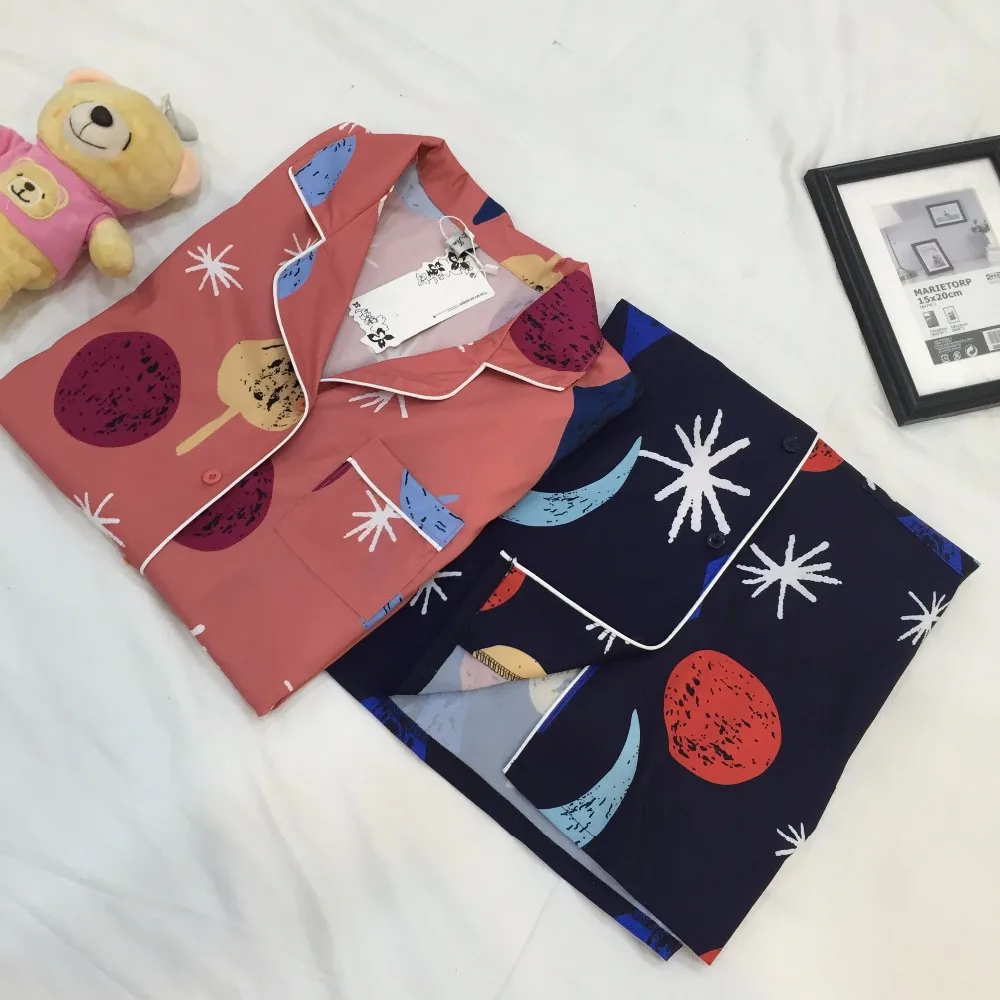 Hzirip 3 шт. пижамный комплект для женщин Полосатый мультфильм ананас печати рубашка+ шорты Блиндер/повязка на голову пижамы