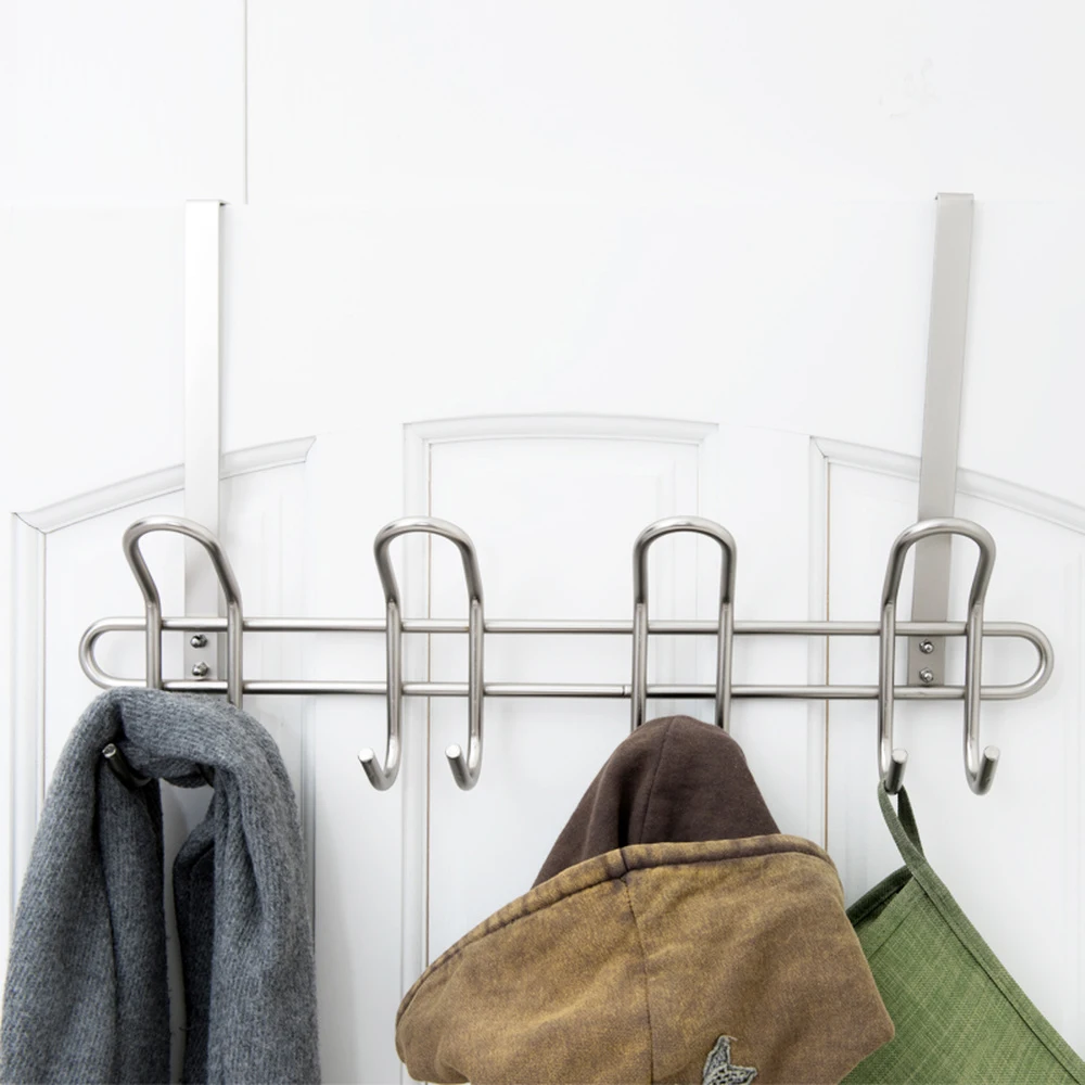 Door back hook no trace nail free bedroom coat clothes hanger door