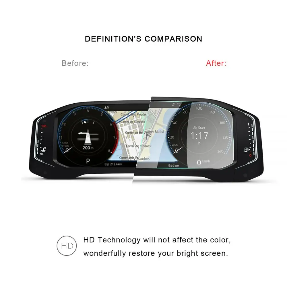 Экран ruiya протектор 2019 Volkswagen Tiguan Active Info дисплей 10 25 дюймовый ЖК экран приборной