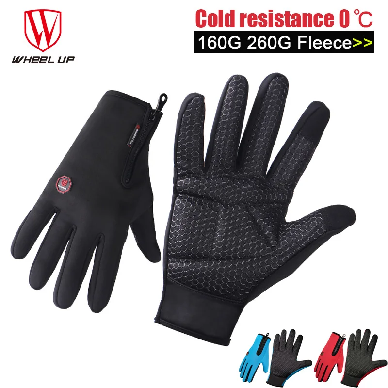 Wheel up New Windstopper Outdoor Sports Cycling Gloves Winter Fleece