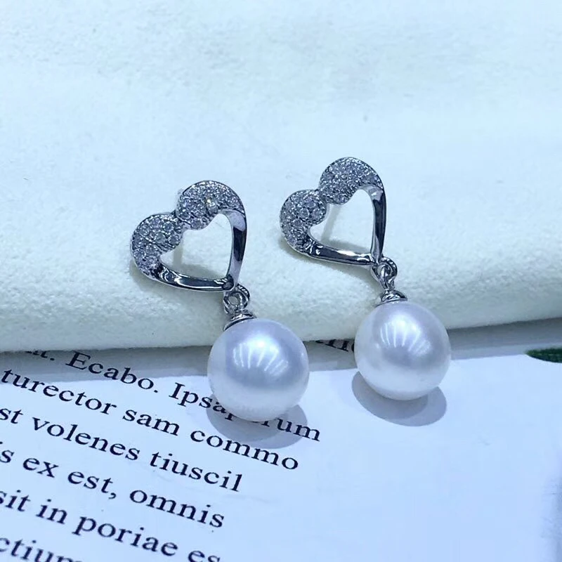

Shining 925 Sterling Silver Earrings Findings Stud Earrings Settings Mountings Parts Mounts for Pearl Jade Corals Stones Beads