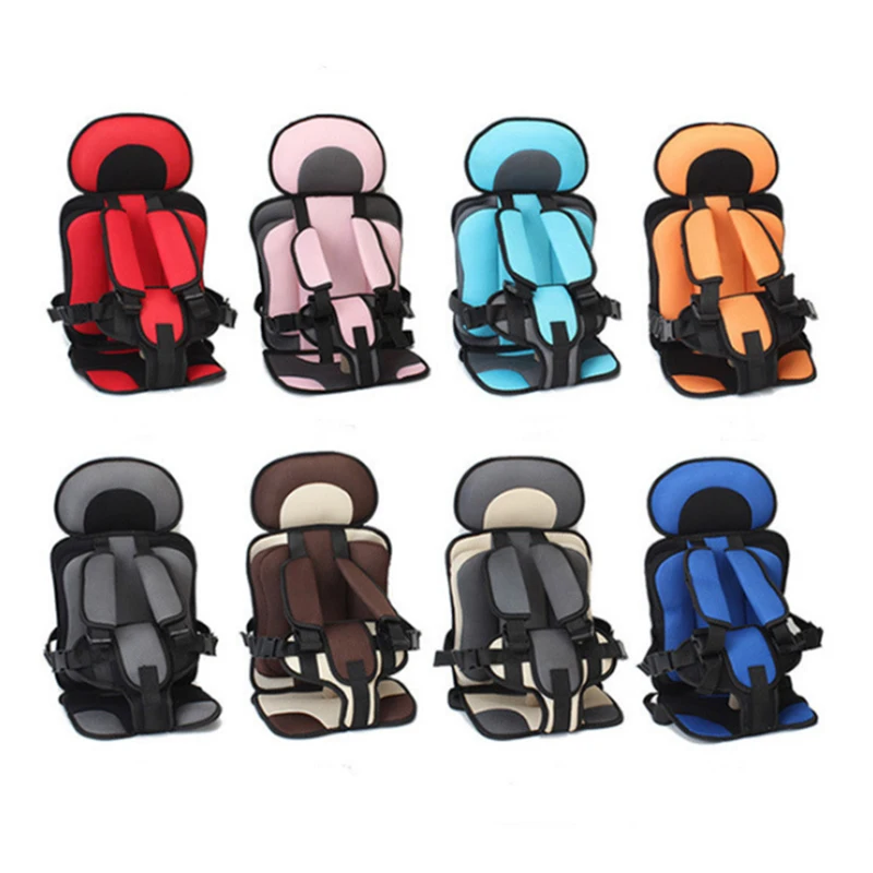 Автомобильное детское безопасное сиденье, детские автомобильные чехлы для сидений, регулируемые уплотненные губки для детей 3-12 лет, детский автомобильный коврик