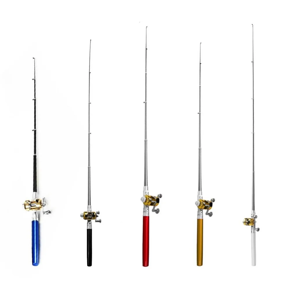 Lightweight Portable Fishing Rod Combo Set Pen Reel with Rod Mini Telescopic Fishing Rod Pole + Reel Pocket Fishing Reel set