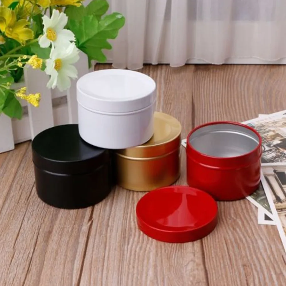 

1pcs Mini 50ml Tin Tea Candy Biscuits Cookie Storage Box Round Metal Case Wedding Party Favor Organizer Container Free Shipping