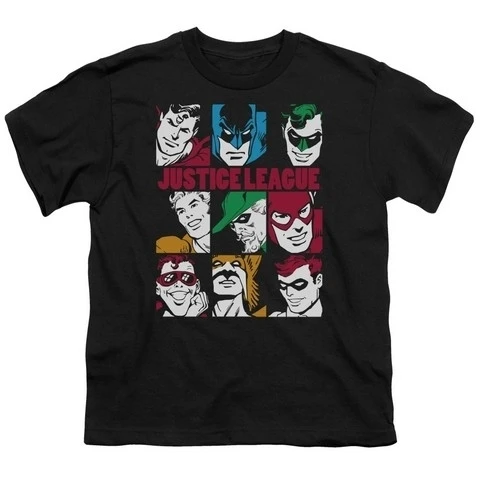 Trevco Dc-Nine Blocks Of Justice - Short Sleeve Youth 18-1 Tee - Black Medium (1)