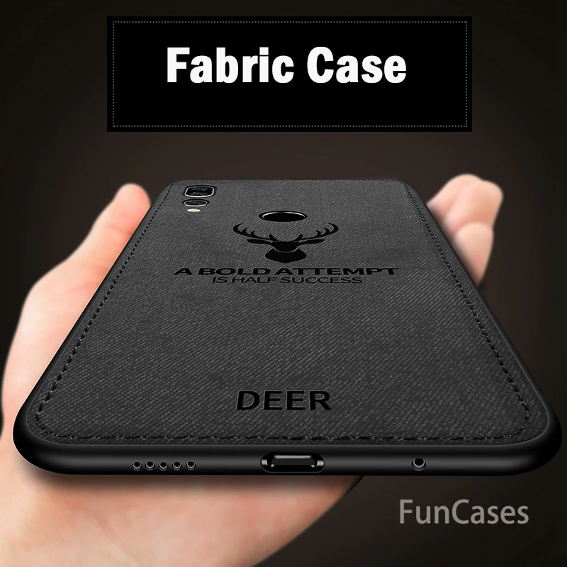 Classic Fabric Case For Huawei Nova 4 Soft Silicone Frame Back Cover Nova4 Phone Cases Hwawei Protective | Мобильные телефоны и