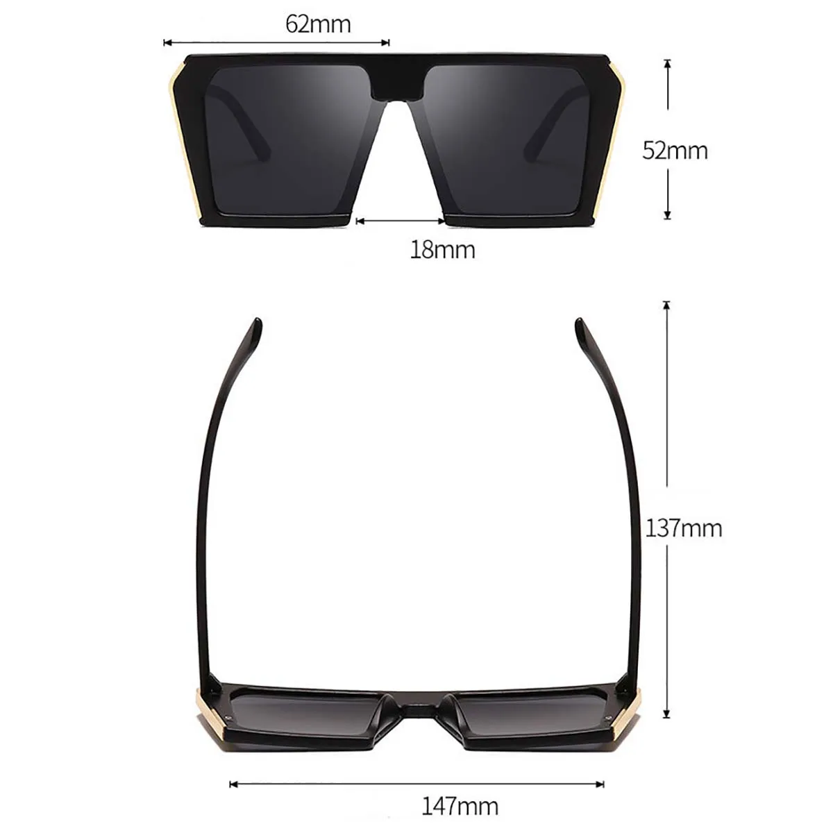 Женские солнцезащитные очки CANCHANGE квадратные большие оправы gafas de sol роскошные