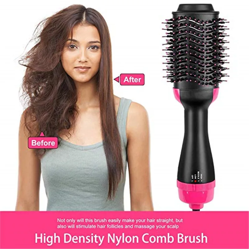 Secador de Cabelo Secador de Cabelo de ar Gerador de Íons Alisador de Cabelo Volumizer Escova Multi Função Elétrica de ar Quente Negativos Pente