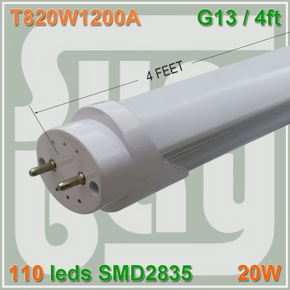 4pcs lot font b LED b font font b tube b font T8 lamp 20W 1200mm