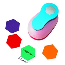 Большой 2 ''шестигранный перфоратор pape rpunches резак ремесла тиснение для скрапбукинга устройство ребенок Дырокол ошибка