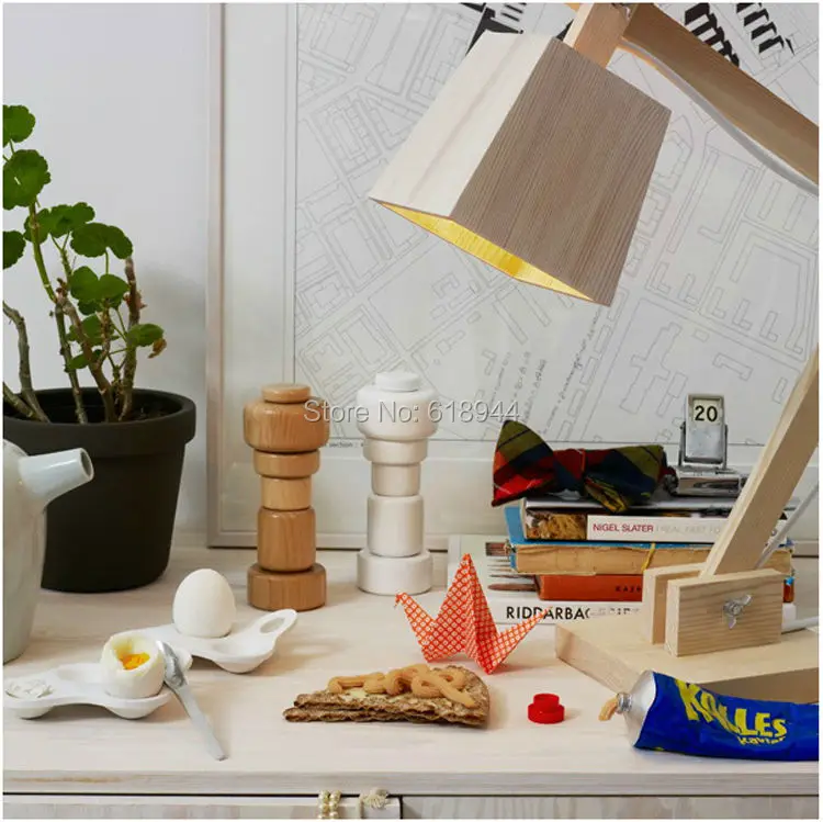 2014 Лидер продаж Деревянный Настольная лампа прикроватные лампы настольная