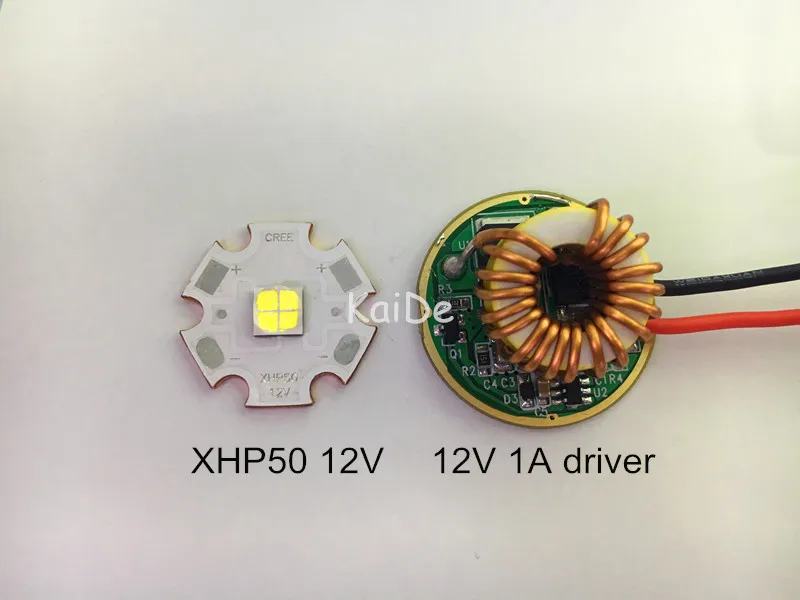 2 шт. cree XHP50 XHP70 12В 5 Вт Режим dia26mm input6-11v output12V 1A постоянного тока светодиодный драйвер фонарика