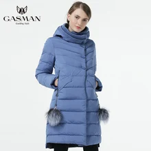 GASMAN Coat and Jacket Women New Winter Collection 2018 Fashion Down Parka Long Thickening Bio Down Jacket For Women Natural Fur