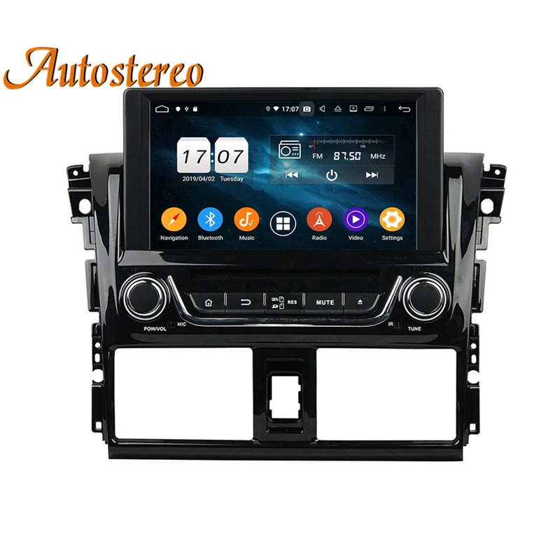 Perfect DSP Autostereo Android 9.0 Car DVD Player GPS navigation For Toyota YARIS 2013-2015 head unit multimedia player tape recorder 4