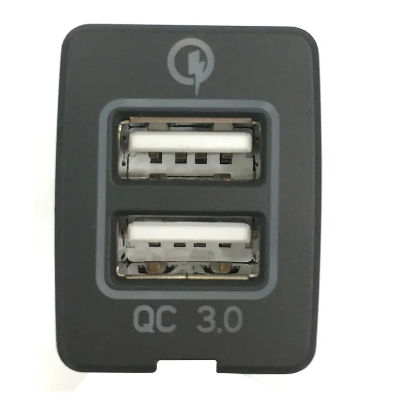 Зарядное устройство с двумя USB разъемами 12 24 В выключатели питания быстрая