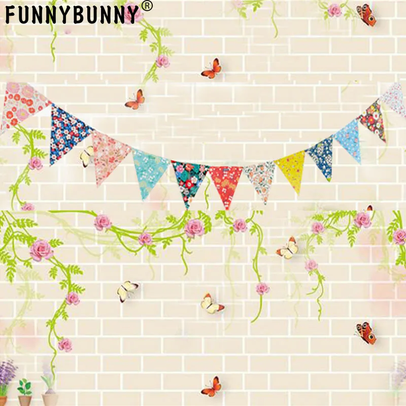 

FUNNYBUNNY Truly Scrumptious Floral Banner Birthday party Paper decorations Party decoration Floral paper bunting,Multicolor