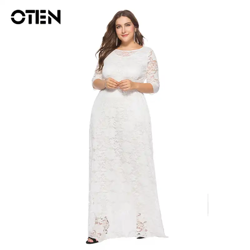 white lace dress with pockets