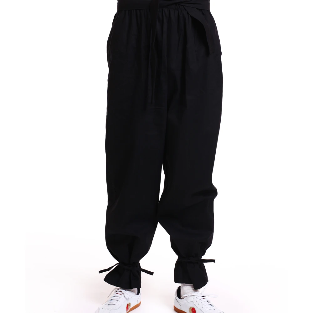 Брюс Ли Винтаж Китайский крыло Чун Кунг фу Униформа боевых искусств Тай Чи костюмы Классические хлопковые брюки один