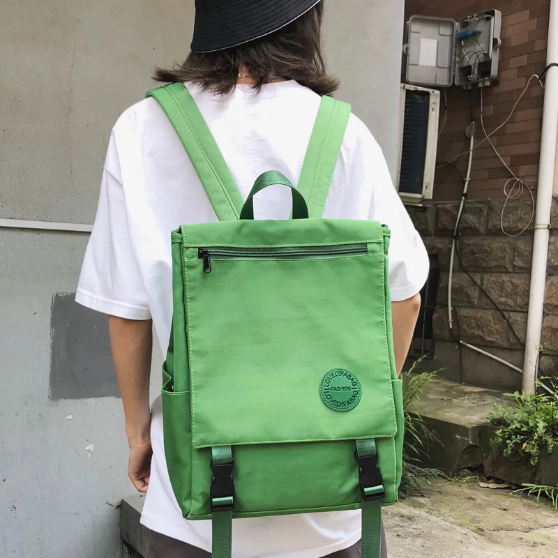 

DCIMOR Waterproof Nylon Women Backpack Female Flip buckle Backpack Teenage girls schoolbag Travel Back pack Fashion Book Mochila