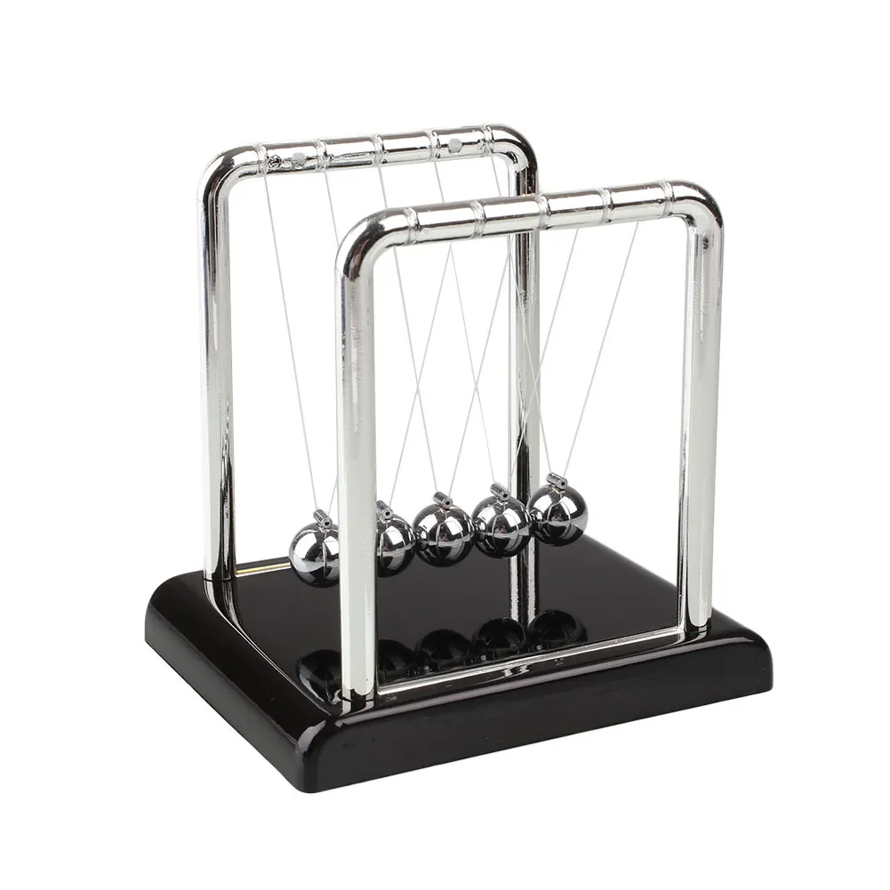 

Physics Science Energy Conservation Laws Desk Toy Newtons Cradle Steel Balance Balls Plastic Holder Home Decor Table Decoration