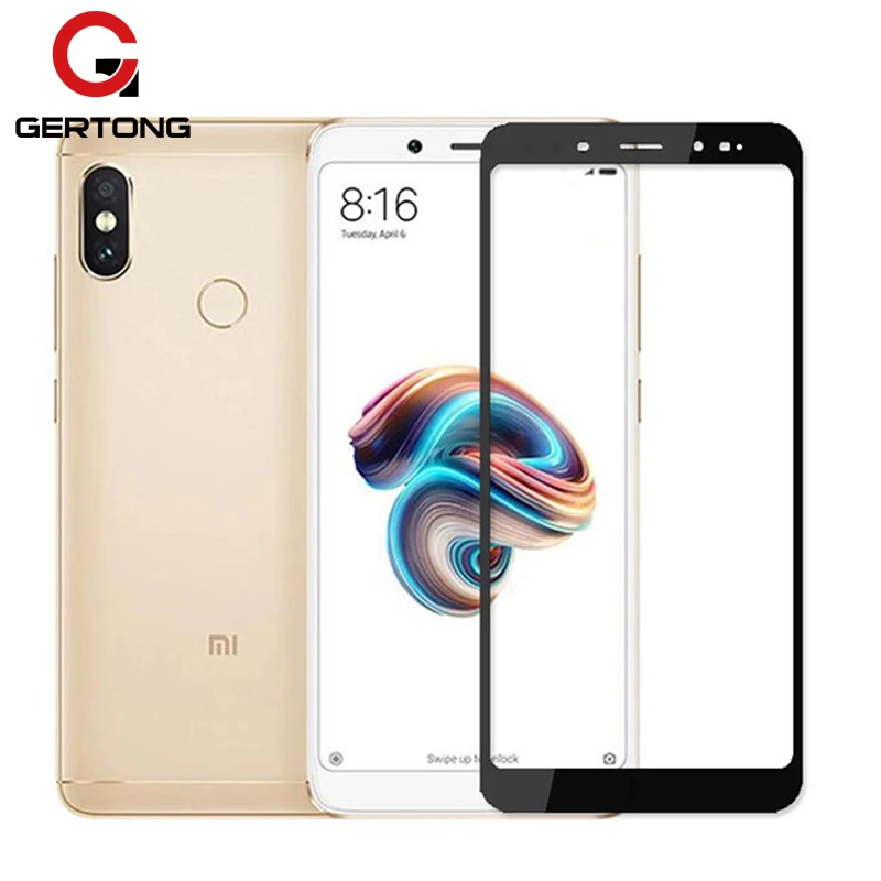 GerTong полное покрытие закаленное Стекло для Xiaomi mi A1 A2 Lite 8 Redmi 5 плюс 6 6A красный mi Примечание 5 6 Pro 4 4X mi 8 Экран протектор фильм